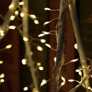 LED kobber lyskæde 50 lys eller 100 lys - Sølv